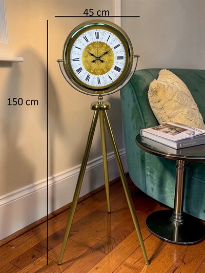 Osmanlı Motifli Tripod Ayaklı Saat