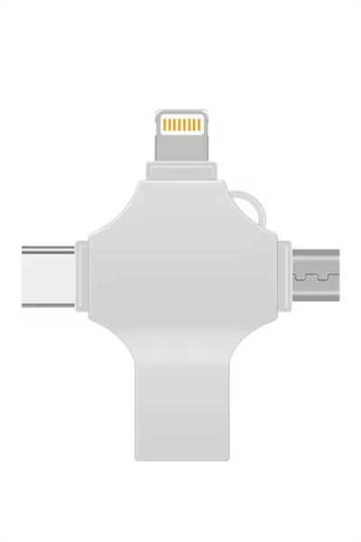 Otg 4in1 Cep Telefonu Çok Fonksiyonlu Usb Flash Bellek 128 Gb Type-c, Micro Sd Ve Kart Okuyucu