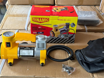 Oto - Araç Hava Kompresörü Kamyon - Otobüs - Dc/12v-13.5v - 15amp - 150psı - Bar Gösterge - Led Aydınlatma Cy-1  Bx40