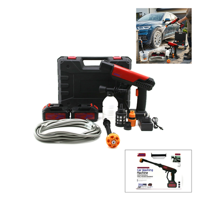 Oto - Araç Yıkama Makinesi Şarjlı - Yedek Bataryalı 135w - 19000 Rpm 12000 Mah - 21v 0.62bar A-130 Bx40