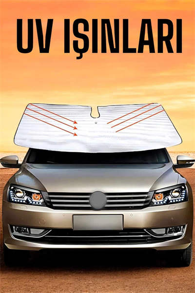 Oto Güneşlik Tüm Araç Tiplerine Uygun Isı Önleyici