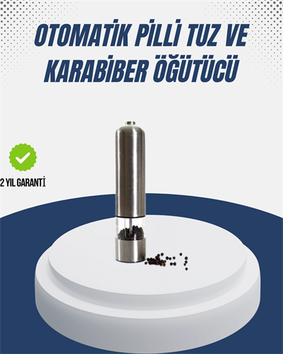 Otomatik Baharat Değirmeni Paslanmaz Gövde Ergonomik Tasarım