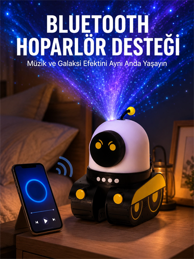 Otomatik Döner Slaytlı Üç Parlaklık Ayarlı Projektör Lamba Yeni Nesil