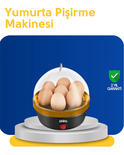 Otomatik Kapanma Özellikli Yumurta Pişirme Makinesi 7 Kapasiteli