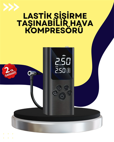 Otomatik Kapanmalı Dijital Lastik Şişirme Pompası