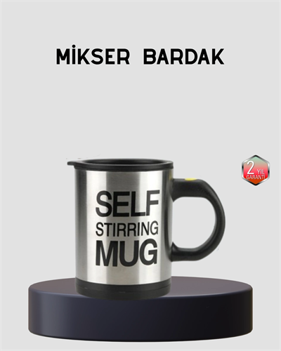 Otomatik Karıştıran Akıllı Kupa – Paslanmaz Çelik, Isı Korumalı