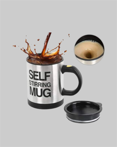 Otomatik Karıştıran Akıllı Kupa – Paslanmaz Çelik, Isı Korumalı