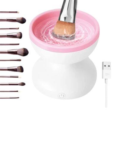 Otomatik Makyaj Fırçası Temizleyici USB Destekli Taşınabilir Cihaz