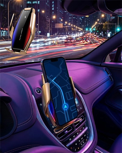 Otomatik Sensörlü Araç Telefon Tutucu Kablosuz Şarj Özellikli 360 Derece Döner