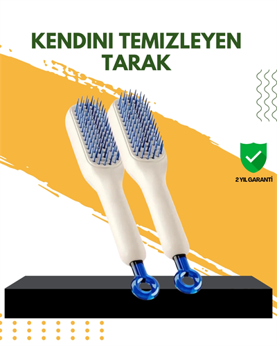 Otomatik Temizlemeli Saç Fırçası – Ergonomik Tasarım, Masaj Etkili, Elektriklenmeyi Önleyici