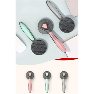 Otomatik Tuşlu Kendini Temizleyen Kedi Köpek Tarağı