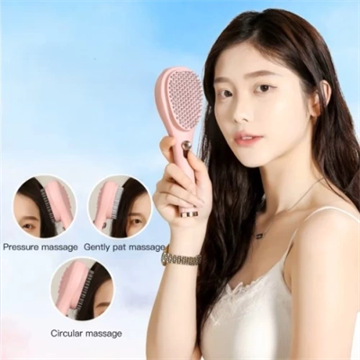 Otomatik Tuşlu Saç Masaj Tarağı