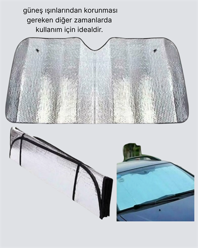 Otomobil Güneşliği – Katlanabilir Tasarım ve Süngerli Isı Yalıtımı