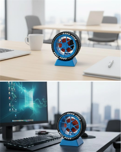 Otomobil Jant Görünümlü Masa Üstü Ofis Süsü