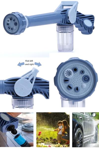 Otomobil Yıkama Sulama Fonksiyonlu Su Püskürtme Tabancası Deterjanlı Akıllı Tayzikli Basınçlı Bahçe (3936)