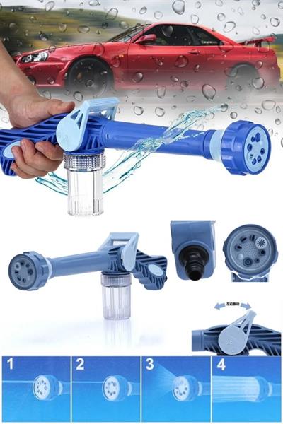 Otomobil Yıkama Sulama Fonksiyonlu Su Püskürtme Tabancası Deterjanlı Akıllı Tayzikli Basınçlı Bahçe (3936)