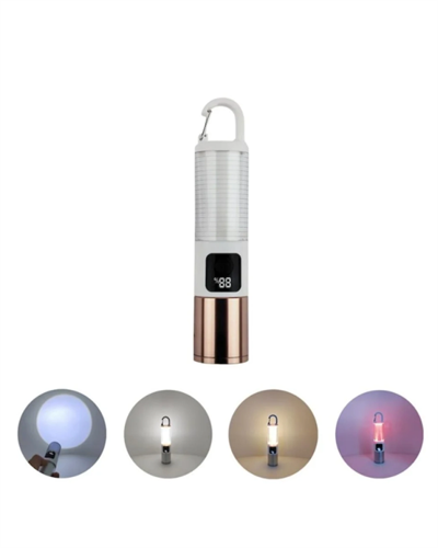 Outdoor Kamp Feneri USB Şarjlı Yüksek Parlaklık Güç Ekranlı LED Aydınlatma