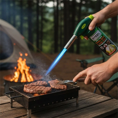 Outdoor Kamp, Piknik Ve Tamir İşleri İçin Kamp Gazı Seti – Taşınabilir Pürmüz Alev Tabancası Ve Yüksek Performanslı Gaz Kartuşu Bx40