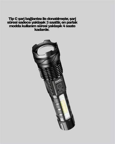 Outdoor ve Acil Durum İçin Güçlü LED El Feneri