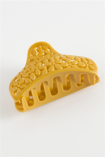 Oval Çiçek Renkli Mandal Toka 8 cm