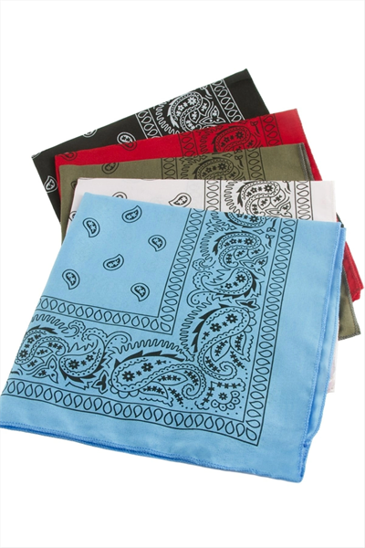 Oval Desenli Keten Bandana 50*50