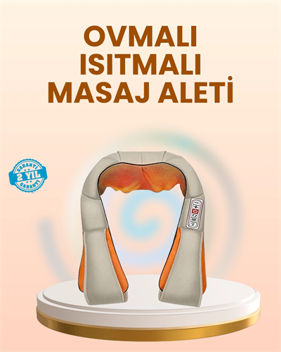 Ovmalı Isıtmalı Masaj Aleti Boyun Omuz Bel ve Ayak İçin Rahatlatıcı Etki