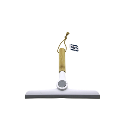 Oynar Başlı Camsil - Cam Silme Aparatı Ahşap Sap - Plastik Uç Sap - 16.5 Uç : 24cm Bx40
