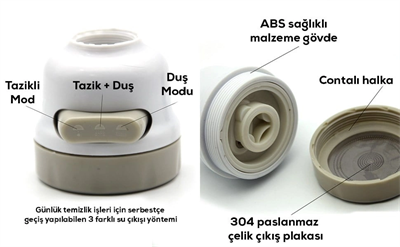 Oynar Başlı Musluk Başlığı