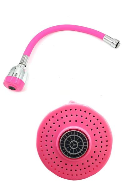 Oynar Başlıklı Tasarruflu Kubar Musluk Borusu ve Başlığı Pembe (3936)