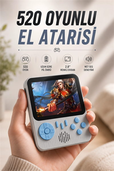 Oyun Konsolu Retro Oyun Konsolu Tvye Bağlanabilir Taşınabilir
