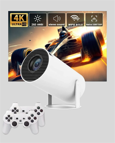 Oyun Konsolu Uyumlu Kablosuz Projeksiyon Cihazı Ev Sinema Deneyimi