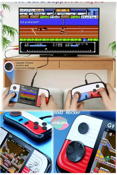 Oyun konsolu gamepad joystick 500 oyunlu çok renkli bluetoothsuz atari oyun kutusu