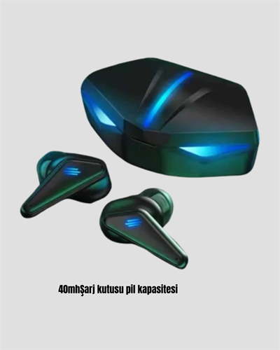 Oyuncu Bluetooth Kulaklık Tam Kablosuz Stereo LED Işıklı