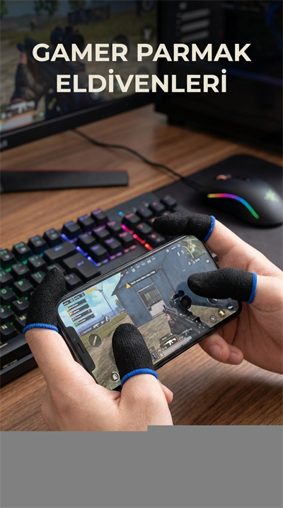 Oyuncu Eldiveni 4lü Set Konforlu Parmaklık Hassasiyetle Tasarlanmış