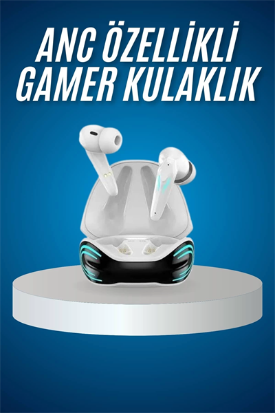 Oyuncu Kulaklığı Mikrofonlu Gürültü Engelleme Gecikme Önleyici Bluetooth Kulaklık