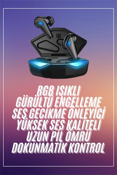 Oyuncu Kulaklığı Mikrofonlu Kablosuz  Kulaklık Powerbank Yüksek Ses Kaliteli