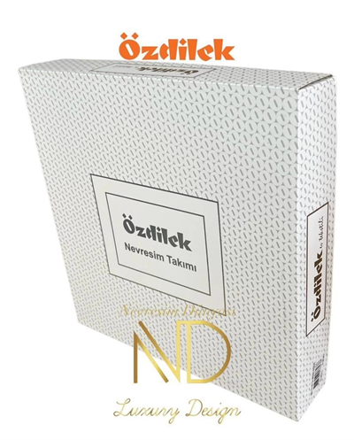 Özdilek Çift Kişilik Ranforce Nevresim Takımı Jardin De Flor Beyaz