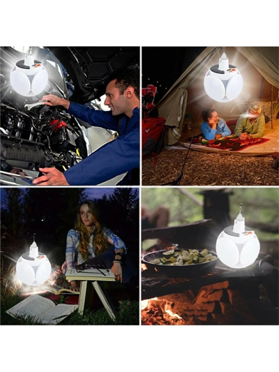 P-038 Solar Güneş Enerji Ve Usb Sarjli 5 Kanatlı