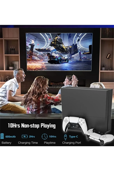 P4 Plus Bluetooth Titreşimli Ps4/ps5 Uyumlu Pc Telefon Joystick Kablosuz Oyun Kolu Siyah