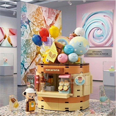 P881201 PANLOS TEDDY BEAR KOLEKSİYONU DONDURMA DÜNYASI 354 PARÇA BLOCK OYUNCAK