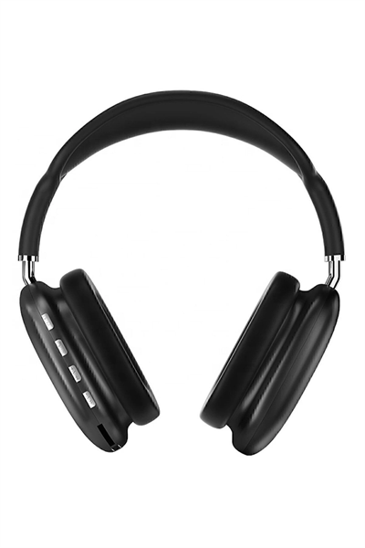 P9 Bluetooth 5.0 Kablosuz Siyah Kulaklık Mikrofonlu Uzun Pil Yüksek Bass ANC