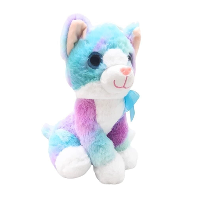PELUŞ 30CM RENKLİ KEDİ HALLEY