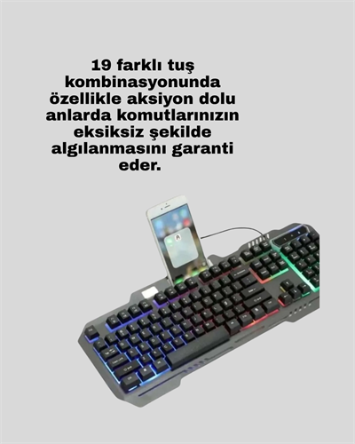 PG8018 LED Aydınlatmalı Mekanik Klavye Mouse – Oyunlarda Üstün Performans