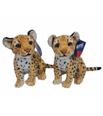 PL50134 25 CM OTURAN KÜÇÜK KAHVERENGİ LEOPAR-HLY