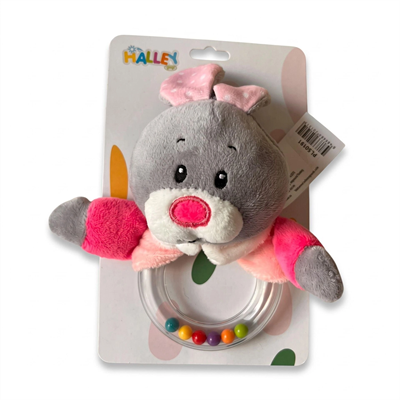 PL50191 15CM ŞEFFAF EL ÇINGIRAĞI PELUŞ ÇINGIRAK