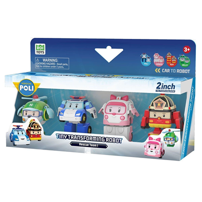 POLI MRT-674 Eco Lounge Mini Transforming Kasabanın Kurtarma Araçları 4lü Set