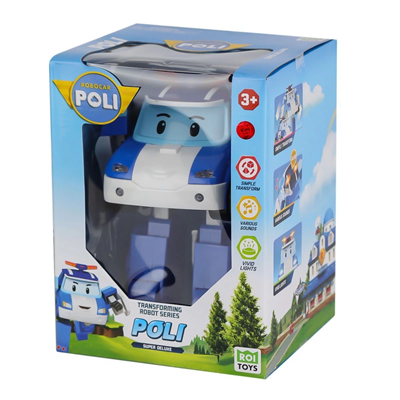POLI MRT-685 Sesli ve Işıklı Eco Lounge Büyük Transforming Robot Poli