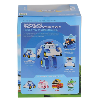 POLI MRT-685 Sesli ve Işıklı Eco Lounge Büyük Transforming Robot Poli