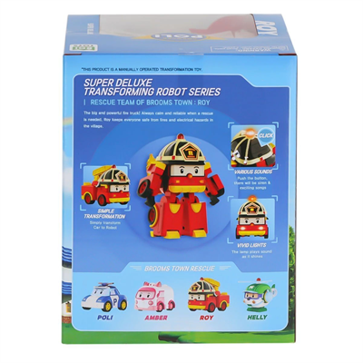 POLI MRT-686 Sesli ve Işıklı Eco Lounge Büyük Transforming Robot Roy -Necotoys
