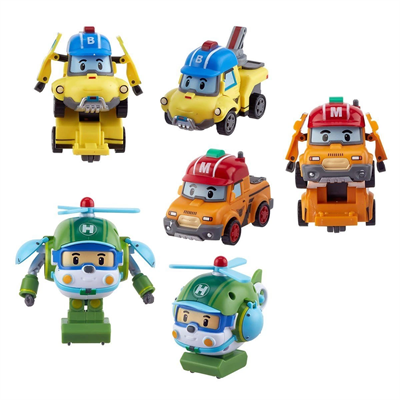POLI ZR-915 Robocar Poli Quick Transforming Mini Rescue Deluxe Set